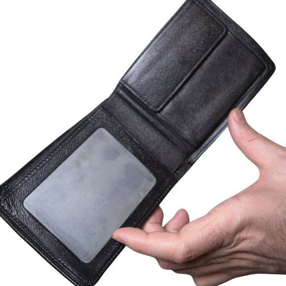 Auth Louis Vuitton Epi Porte Monnaie 8 Credit card Wallet Black Refurbished - Picture 6 of 12